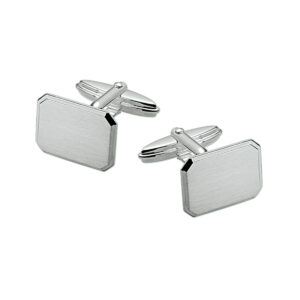 manchetknopen mat gediamanteerd zilver wit