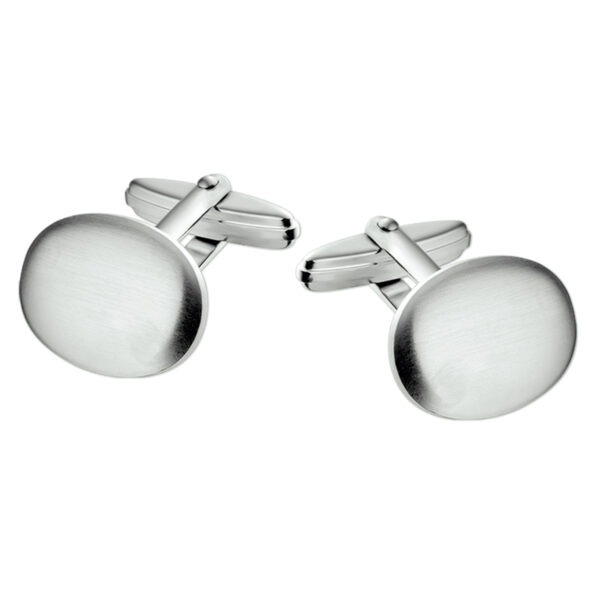 manchetknopen mat zilver wit