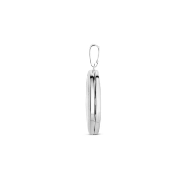 medaillon ovaal 33 mm zilver gerhodineerd - Afbeelding 3