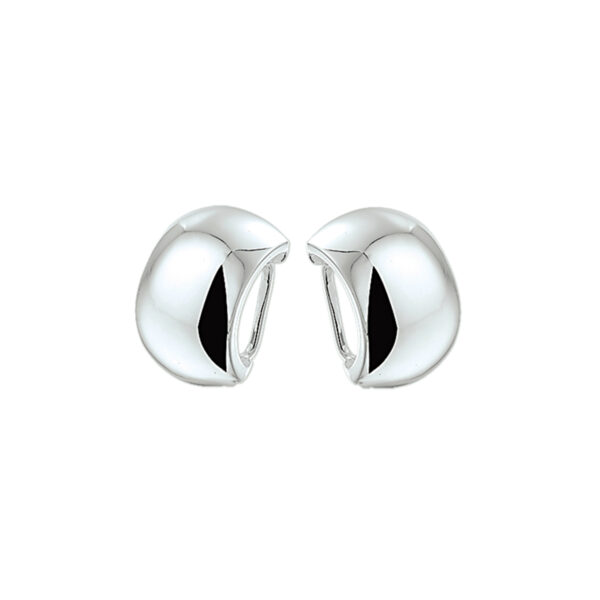 oorclips zilver wit