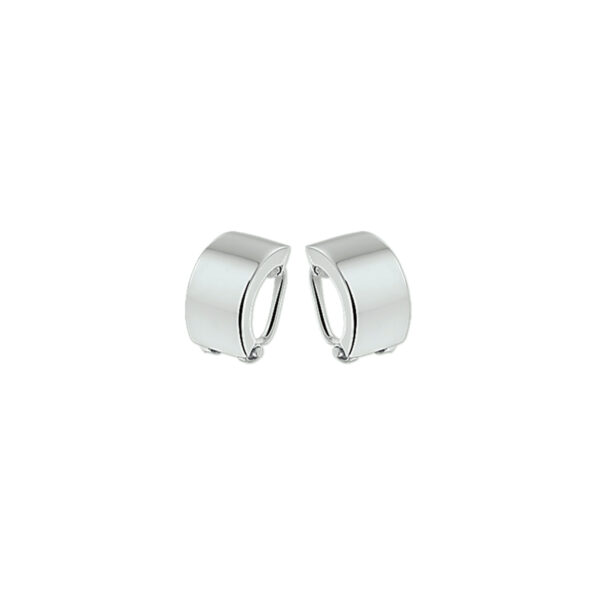 oorclips zilver wit