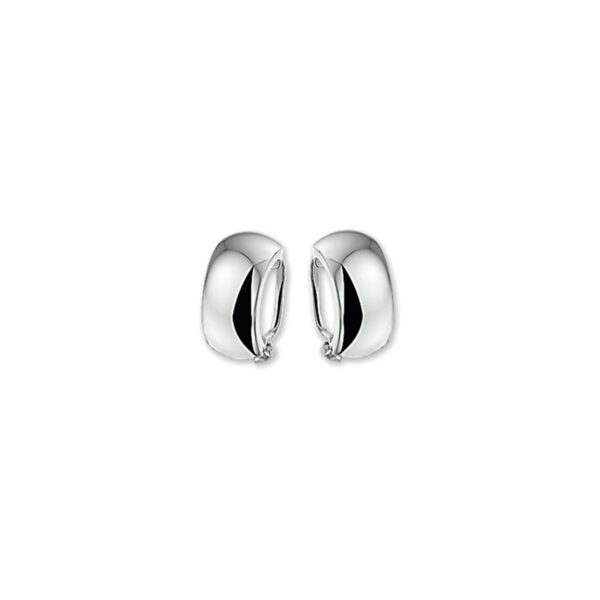 oorclips zilver wit