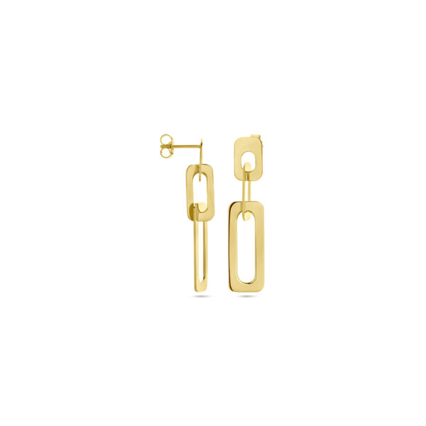 oorhangers 1 micron zilver verguld (geel) - Afbeelding 3