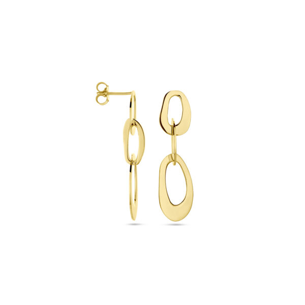 oorhangers 1 micron zilver verguld (geel) - Afbeelding 3