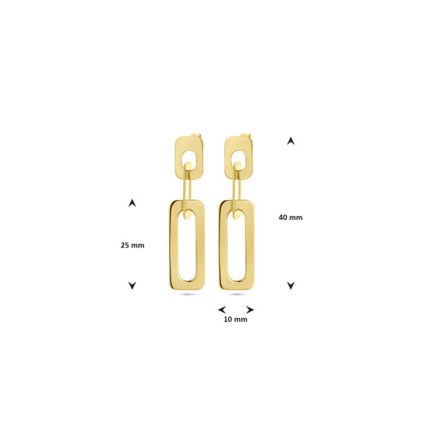 oorhangers 1 micron zilver verguld (geel) - Afbeelding 4