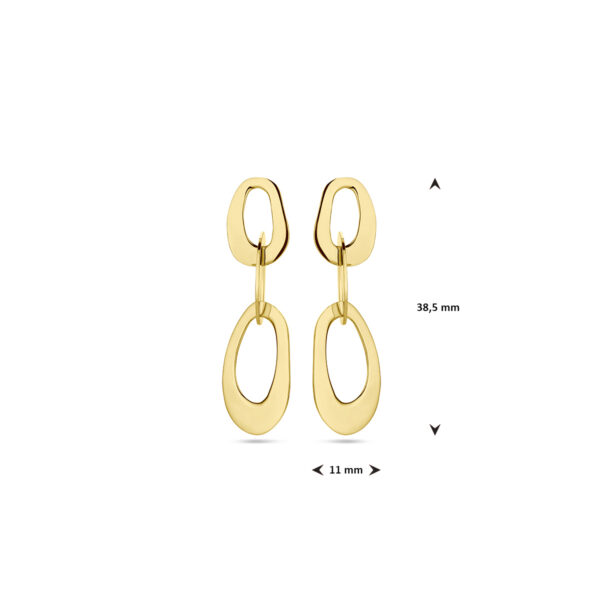 oorhangers 1 micron zilver verguld (geel) - Afbeelding 4