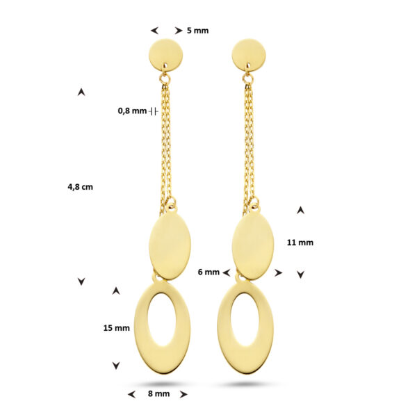 oorhangers 14K geelgoud - Afbeelding 4