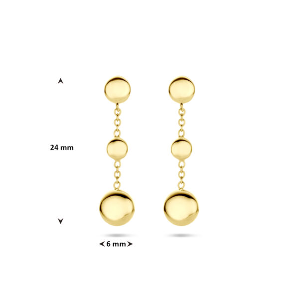 oorhangers 24 mm 14K geelgoud - Afbeelding 4