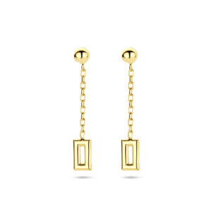 oorhangers 28 mm 14K geelgoud