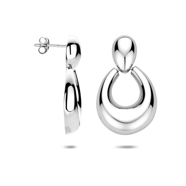 oorhangers 31 mm zilver gerhodineerd - Afbeelding 3