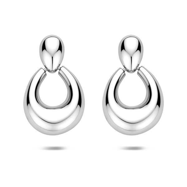 oorhangers 31 mm zilver gerhodineerd