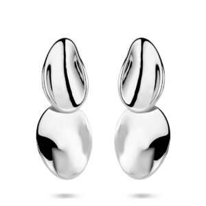 oorhangers 32 mm zilver gerhodineerd