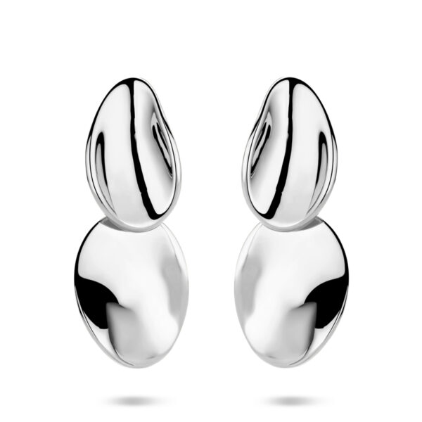 oorhangers 32 mm zilver gerhodineerd