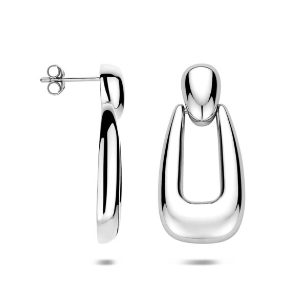 oorhangers 32,5 mm zilver gerhodineerd - Afbeelding 3