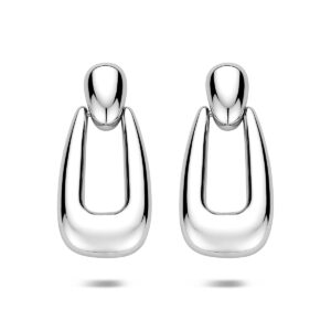 oorhangers 32,5 mm zilver gerhodineerd