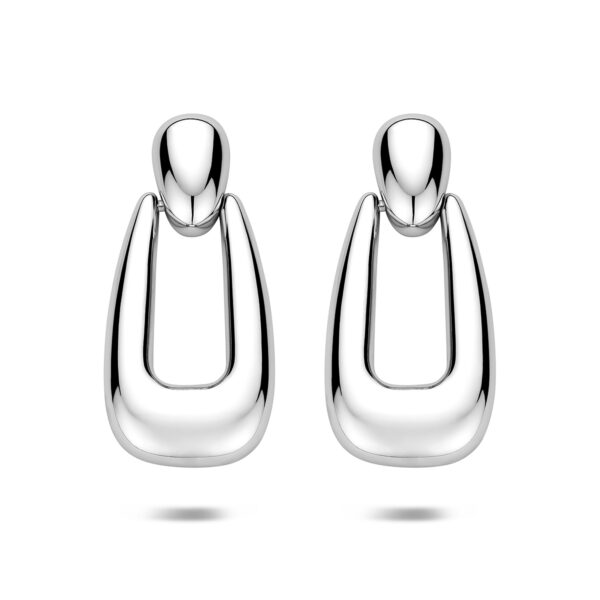 oorhangers 32,5 mm zilver gerhodineerd