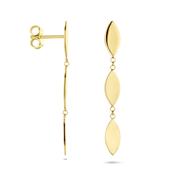 oorhangers 37 mm 14K geelgoud - Afbeelding 3