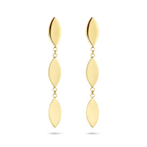 oorhangers 37 mm 14K geelgoud