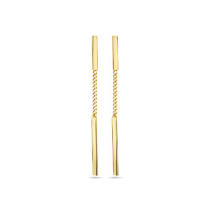 oorhangers balkjes 14K geelgoud