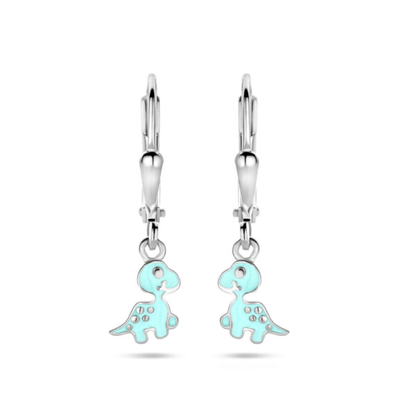 oorhangers dino brisur haak 23 mm zilver gerhodineerd