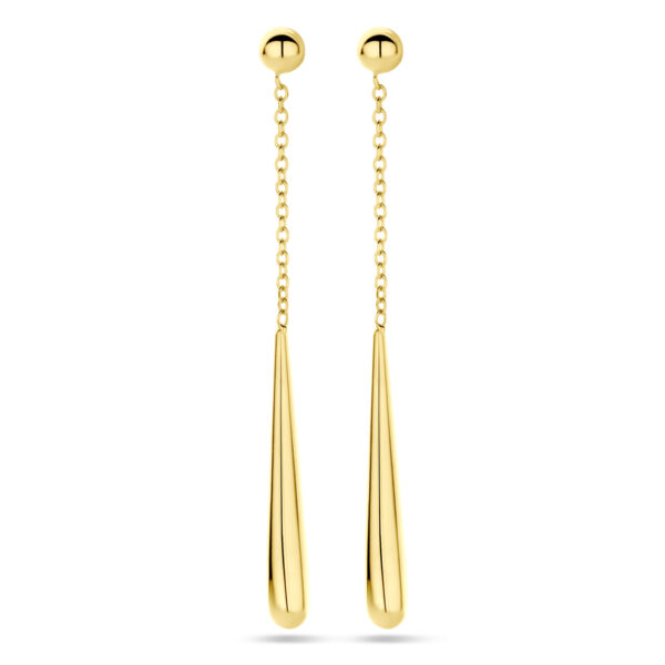 oorhangers druppel 25 mm 18K geelgoud