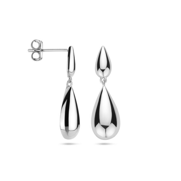oorhangers druppel 25 mm zilver gerhodineerd - Afbeelding 3