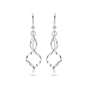 oorhangers franse haak 34 mm zilver gerhodineerd