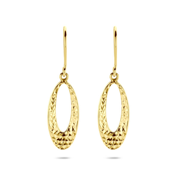 oorhangers franse haak 40 mm 14K geelgoud
