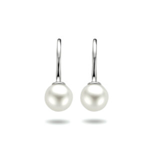 oorhangers franse haak parel zilver gerhodineerd