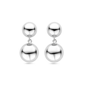 oorhangers half bol 31 mm zilver gerhodineerd