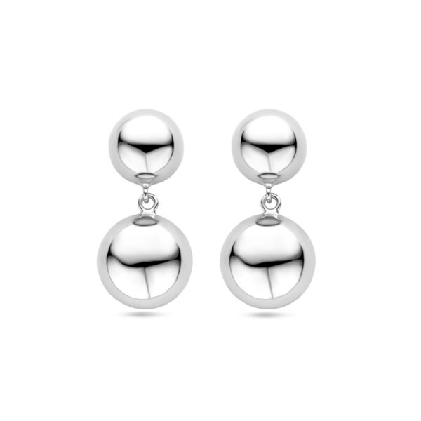 oorhangers half bol 31 mm zilver gerhodineerd