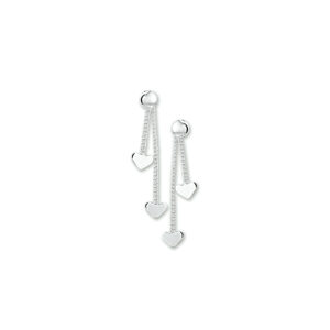 oorhangers hart zilver gerhodineerd