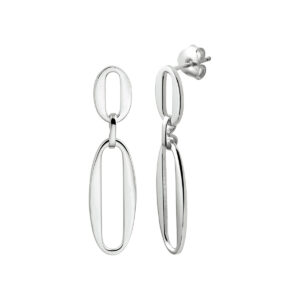 oorhangers paperclip zilver gerhodineerd