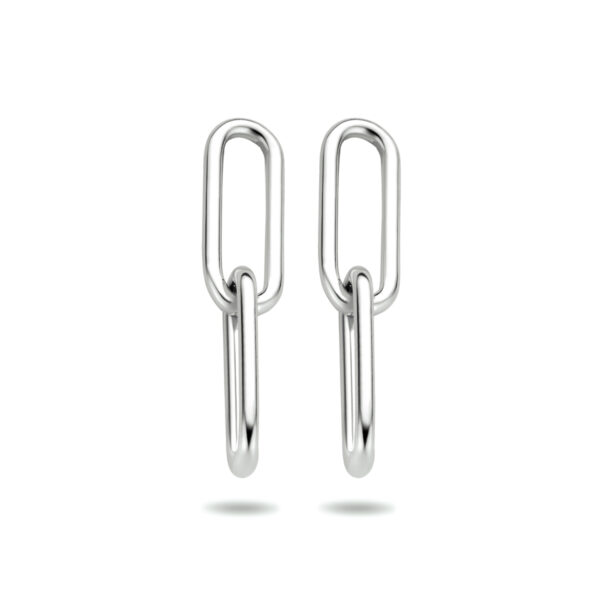 oorhangers paperclip zilver gerhodineerd