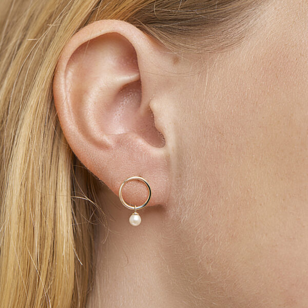 oorhangers parel 14K geelgoud - Afbeelding 2