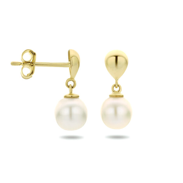 oorhangers parel 14K geelgoud - Afbeelding 3