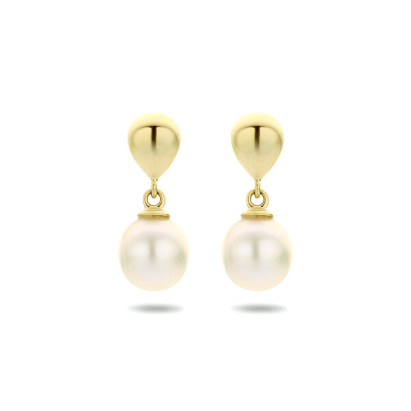 oorhangers parel 14K geelgoud