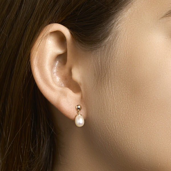 oorhangers parel 15 mm 14K roségoud - Afbeelding 2