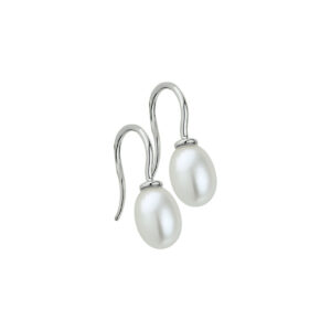oorhangers parel franse haak 14K witgoud