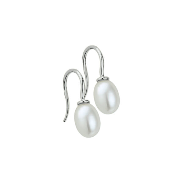 oorhangers parel franse haak 14K witgoud