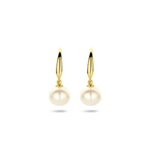 oorhangers parel franse haak 18 mm 14K geelgoud