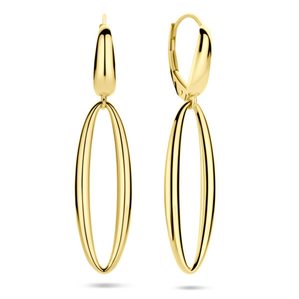 oorhangers schakel 42 mm 14K geelgoud - Afbeelding 3