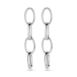 oorhangers schakel 50 mm zilver gerhodineerd