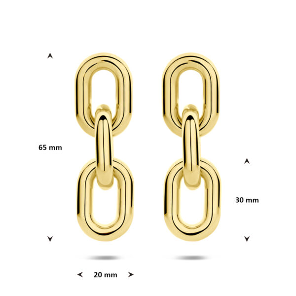 oorhangers schakel ion plating 65 mm edelstaal - Afbeelding 4