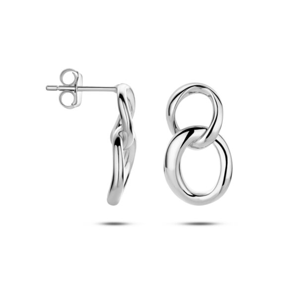 oorhangers schakel zilver gerhodineerd - Afbeelding 3