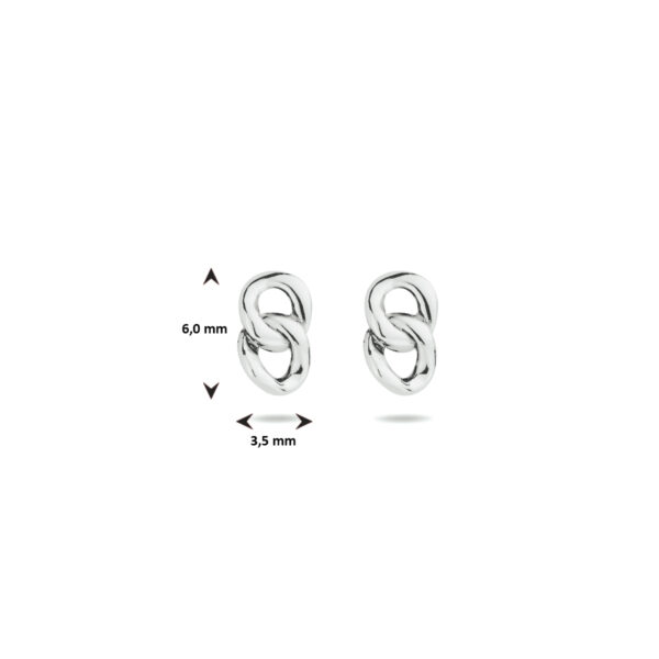 oorhangers schakel zilver gerhodineerd - Afbeelding 4