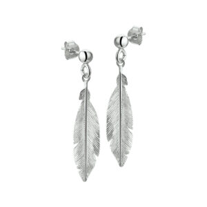 oorhangers veer zilver gerhodineerd