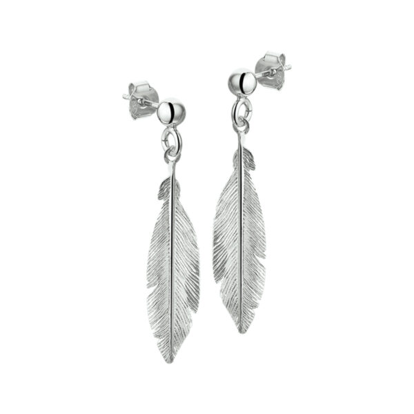 oorhangers veer zilver gerhodineerd