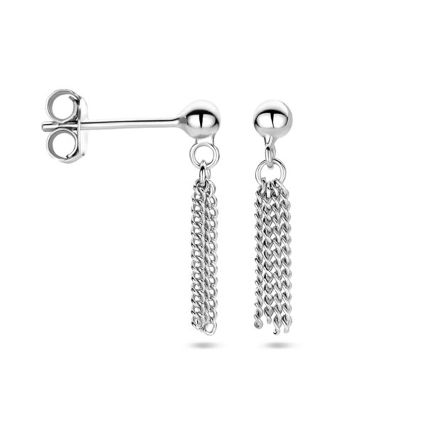 oorhangers zilver gerhodineerd - Afbeelding 3