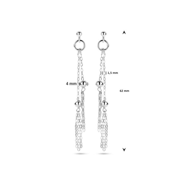 oorhangers zilver gerhodineerd - Afbeelding 4